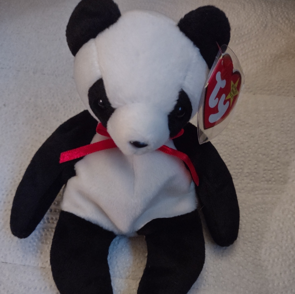 Ty Beanie Babies Panda Fortune Plush Vintage Rare Collectible Meaning